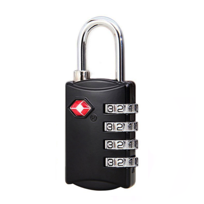 HardwareCity TSA-309 Combination Padlock TSA 4-DIGIT Numeric BLACK