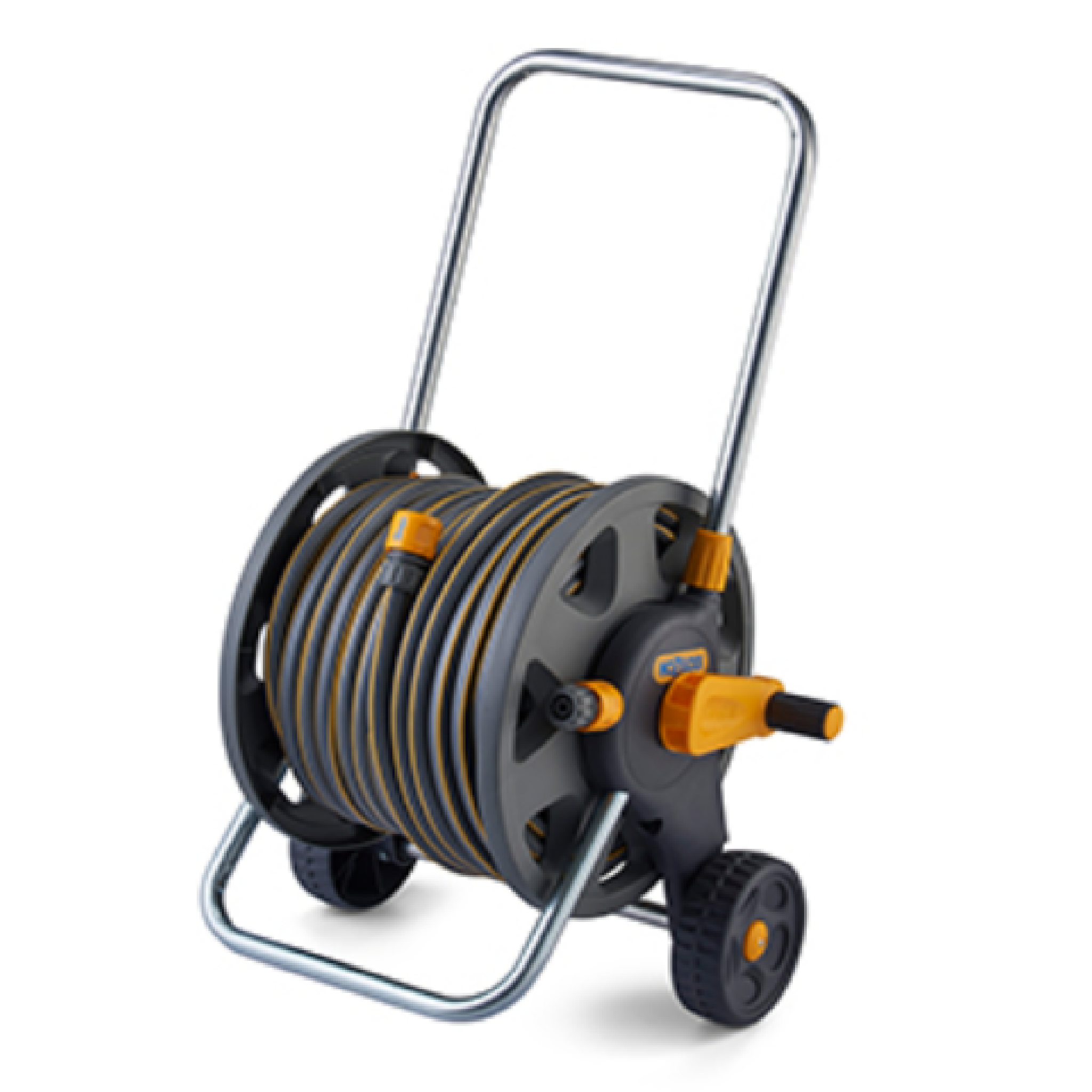Hozelock 2398 With 50M MAXI-PRO SILVER Hose Reel Complete Set