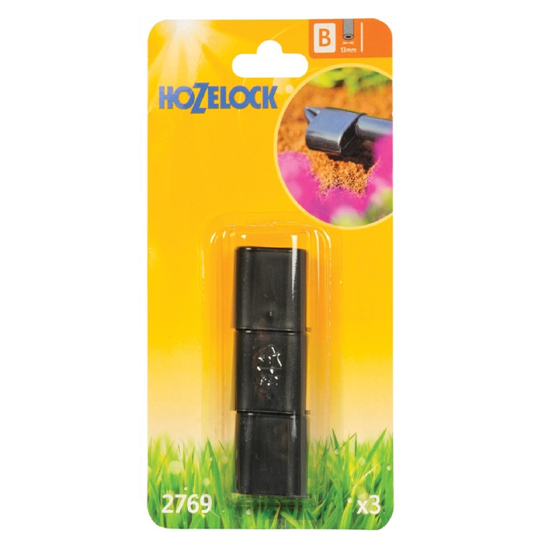 Hozelock END PLUG For 13MM HARD HOSE 2769, 3PC/Pack