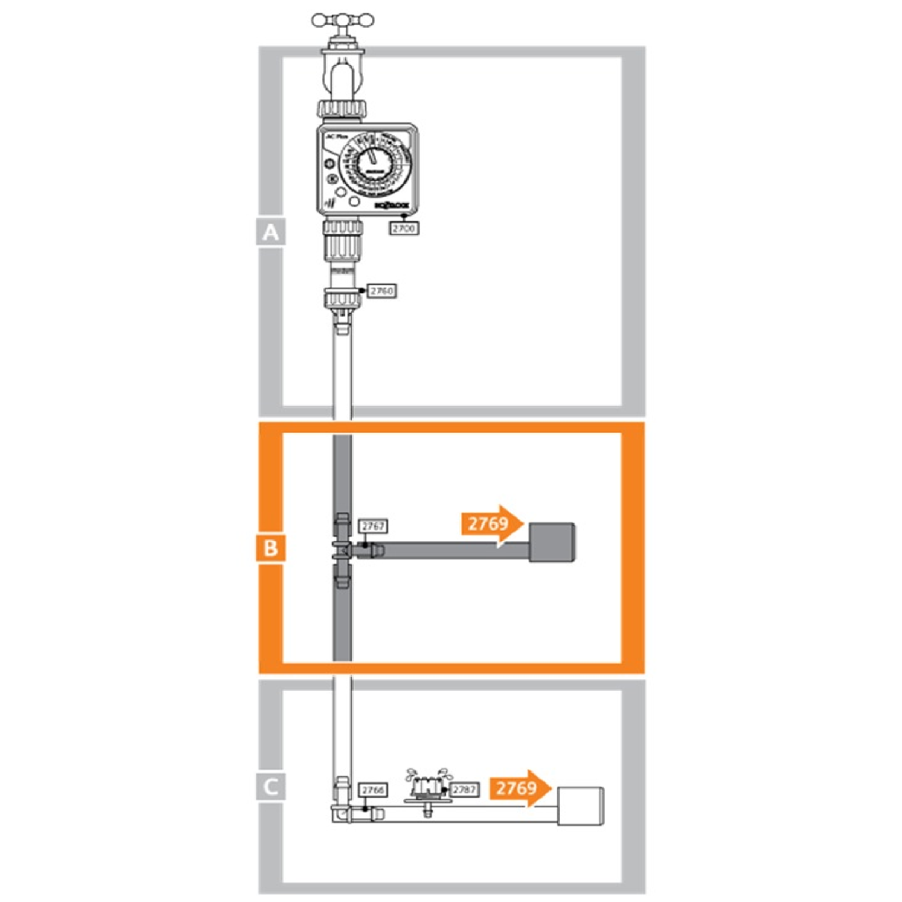 Hozelock END PLUG For 13MM HARD HOSE 2769, 3PC/Pack
