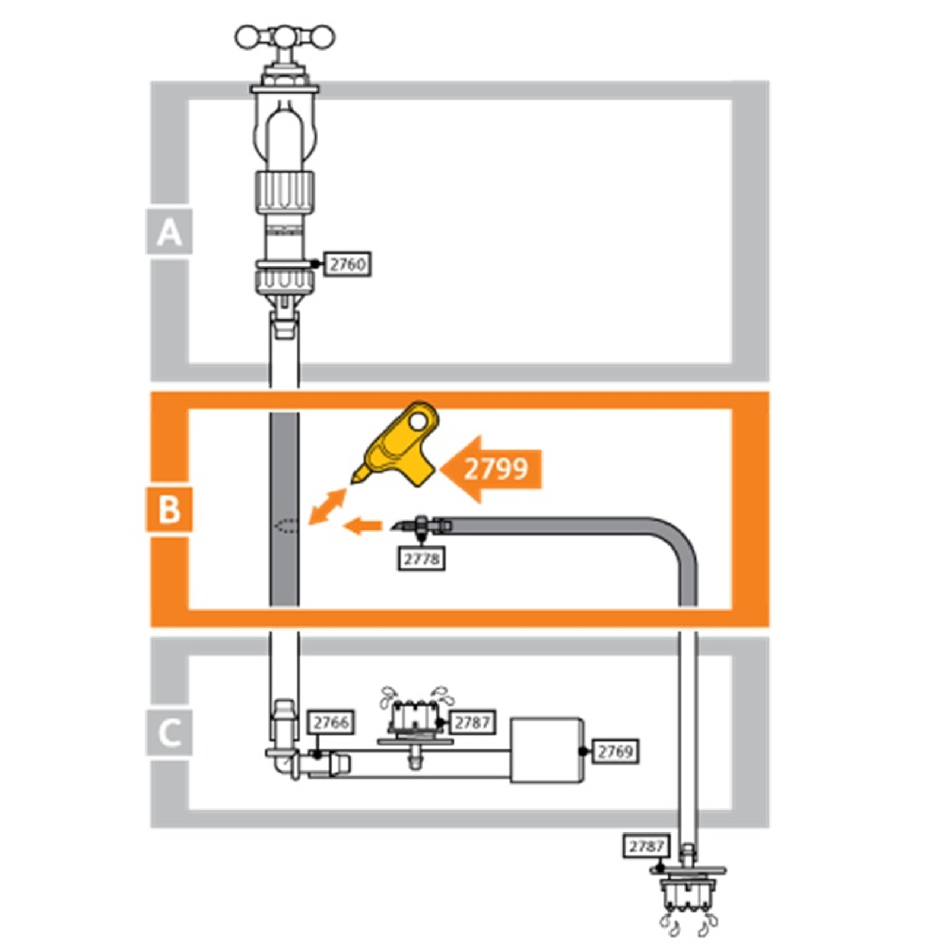 Hozelock HOLE PUNCH For 13MM HARD HOSE 2799 1PC/Pack