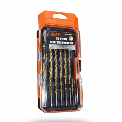 JF 15PC HSS High Speed Drill Bit Set 94035