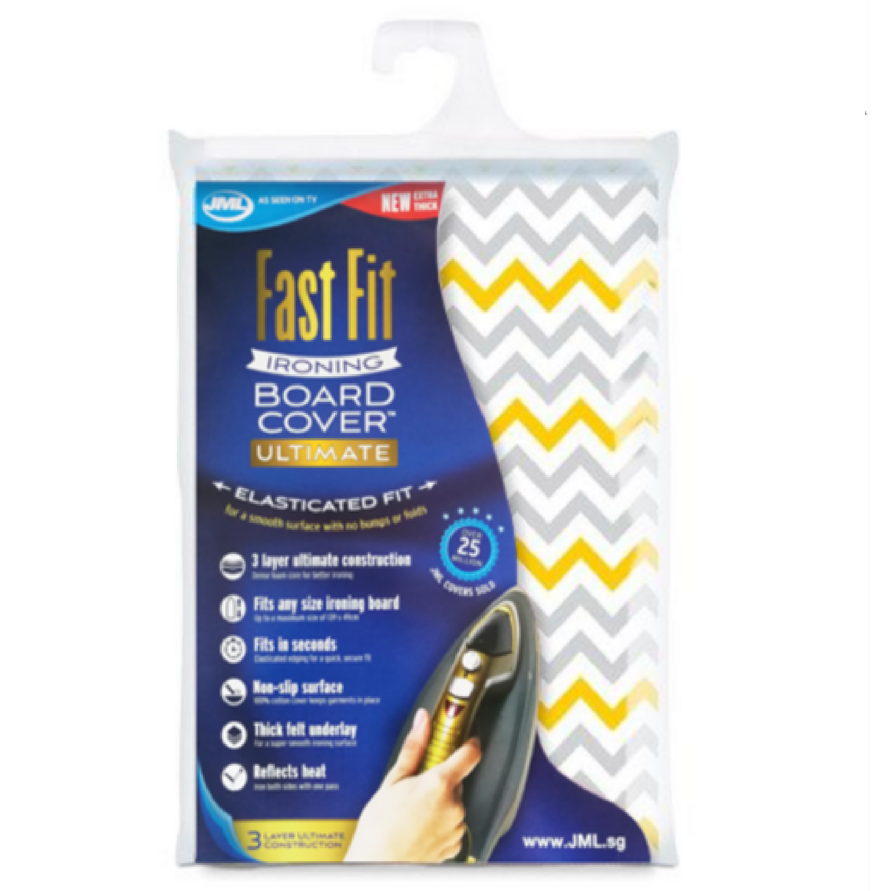JML Ultimate FAST FIT Ironing Board Cover ULTIMATE