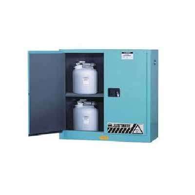 JUSTRITE 8930022, Sure-Grip, CORROSIVES Safety Cabinet, 30 GAL, 1 Shelf, 2 Doors