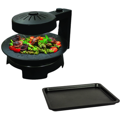 K GRILL KG-338IG INFRARED Grill Electric BBQ Grill (Smokeless) With Square Pan BUNDLE