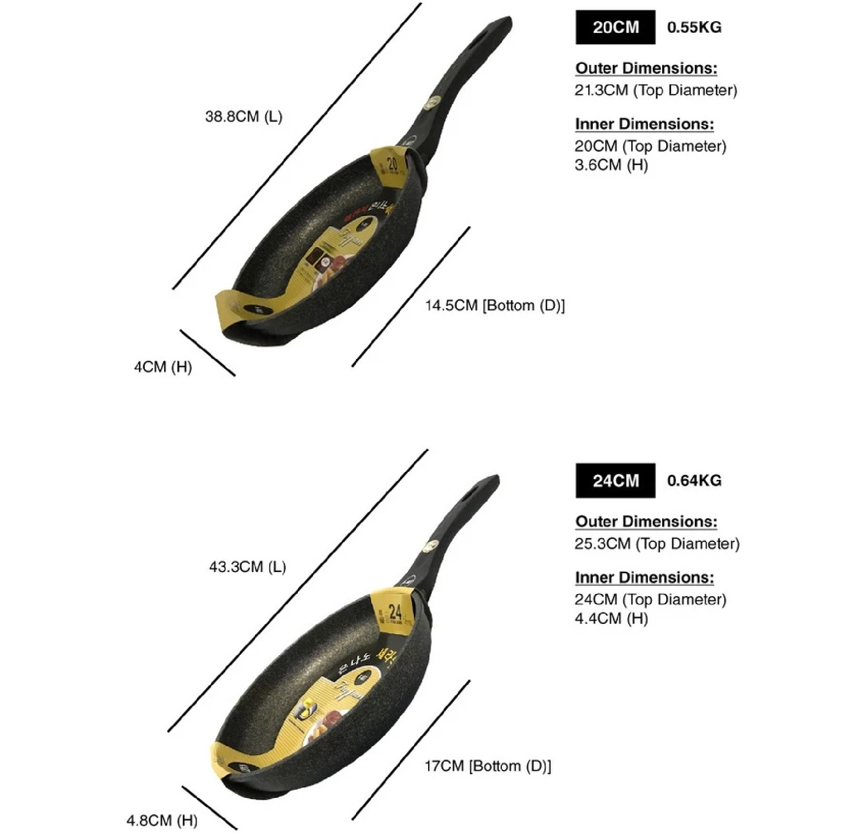 K-ART MAIFAN FRYING PAN For Gas Use K1405 / 20CM