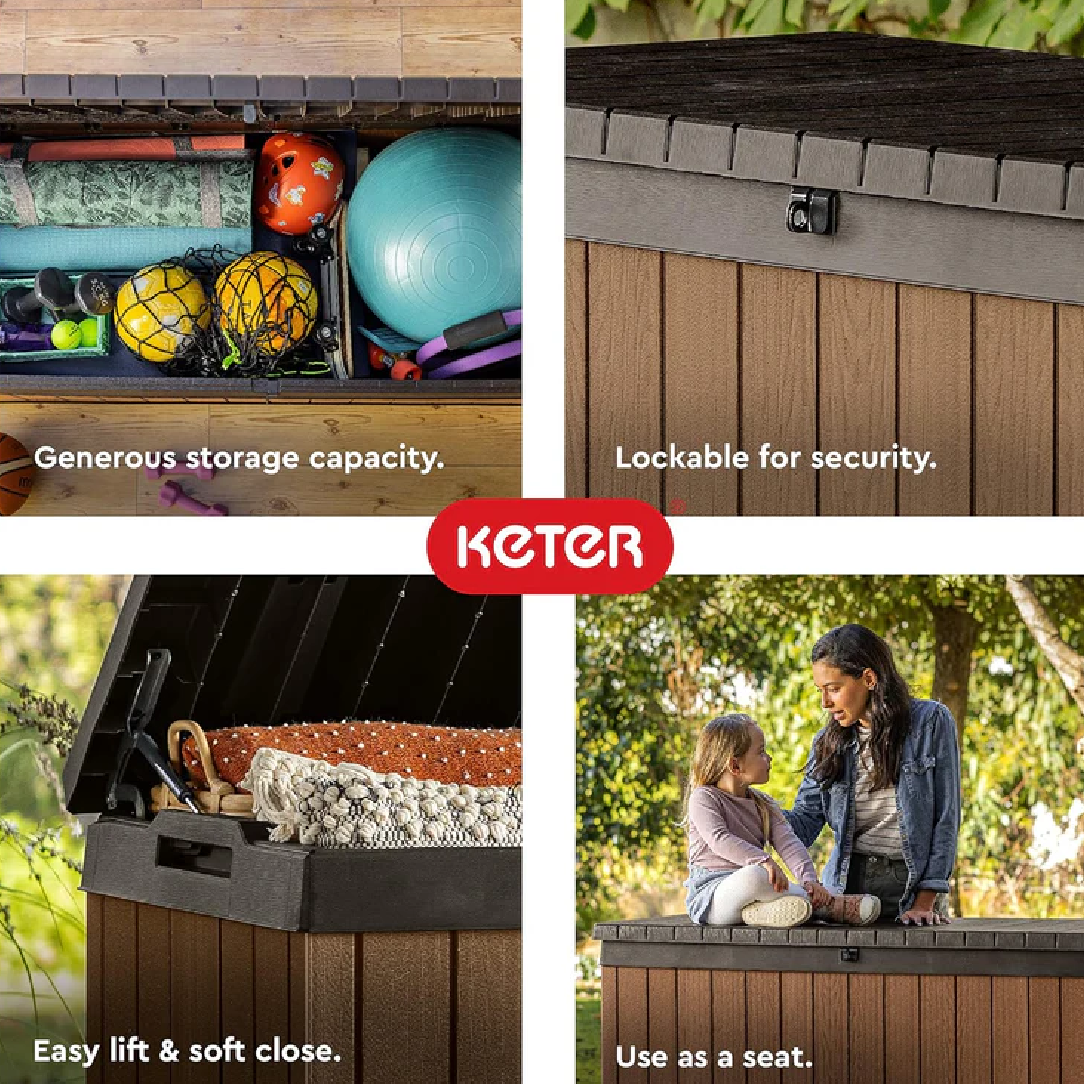 Keter DARWIN Deck Box 570L BROWN