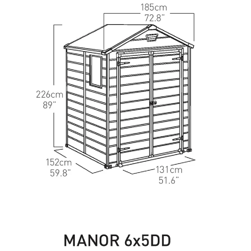 Keter Lineus 6 X 5 Outdoor Storage Shed