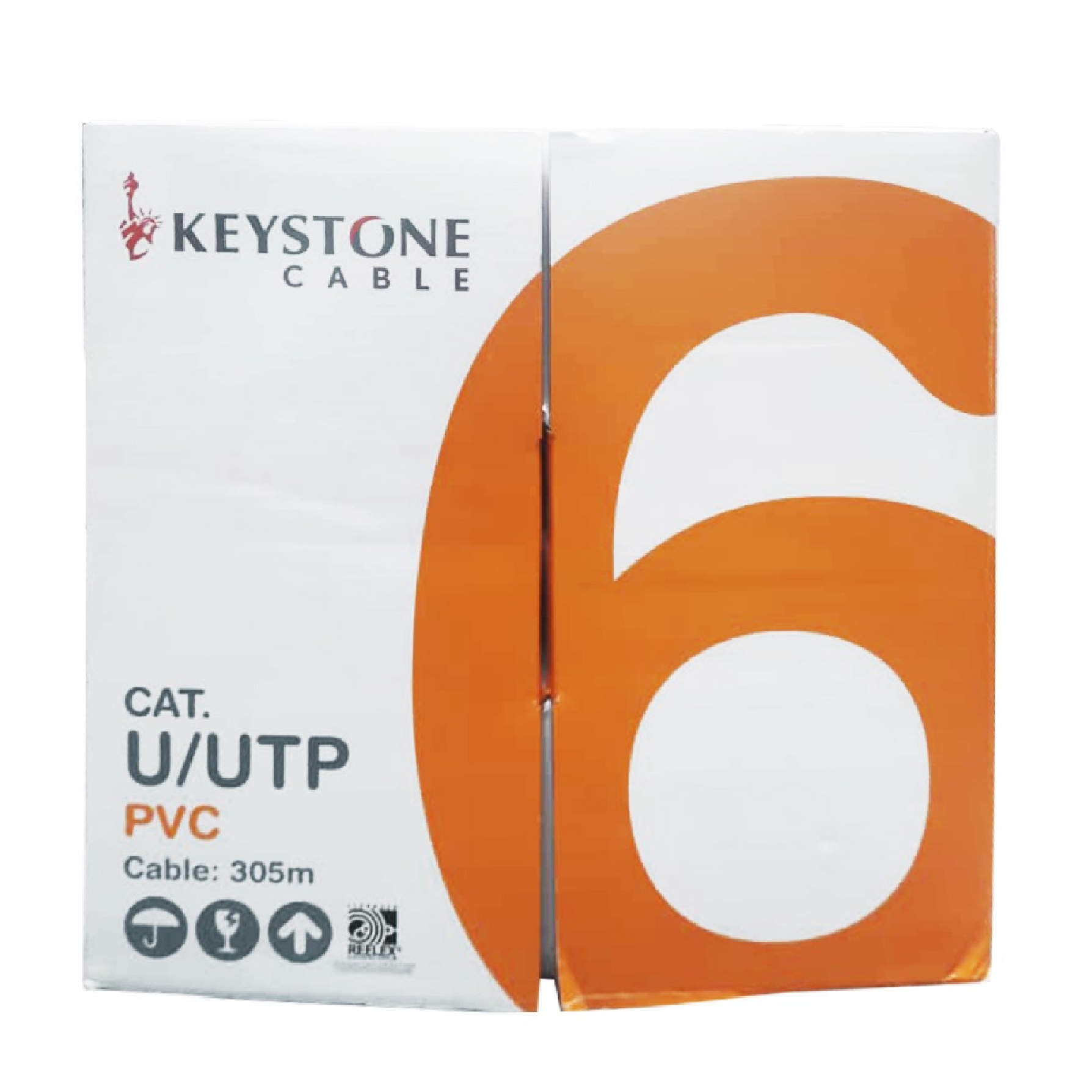 KEYSTONE CAT U/UTP CAT 6 Network Cable 305M/1000FT ROLL