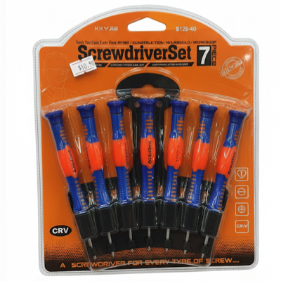 KJ 7PC Precision Screwdriver Set S126-40 CRV SOFT HANDLE