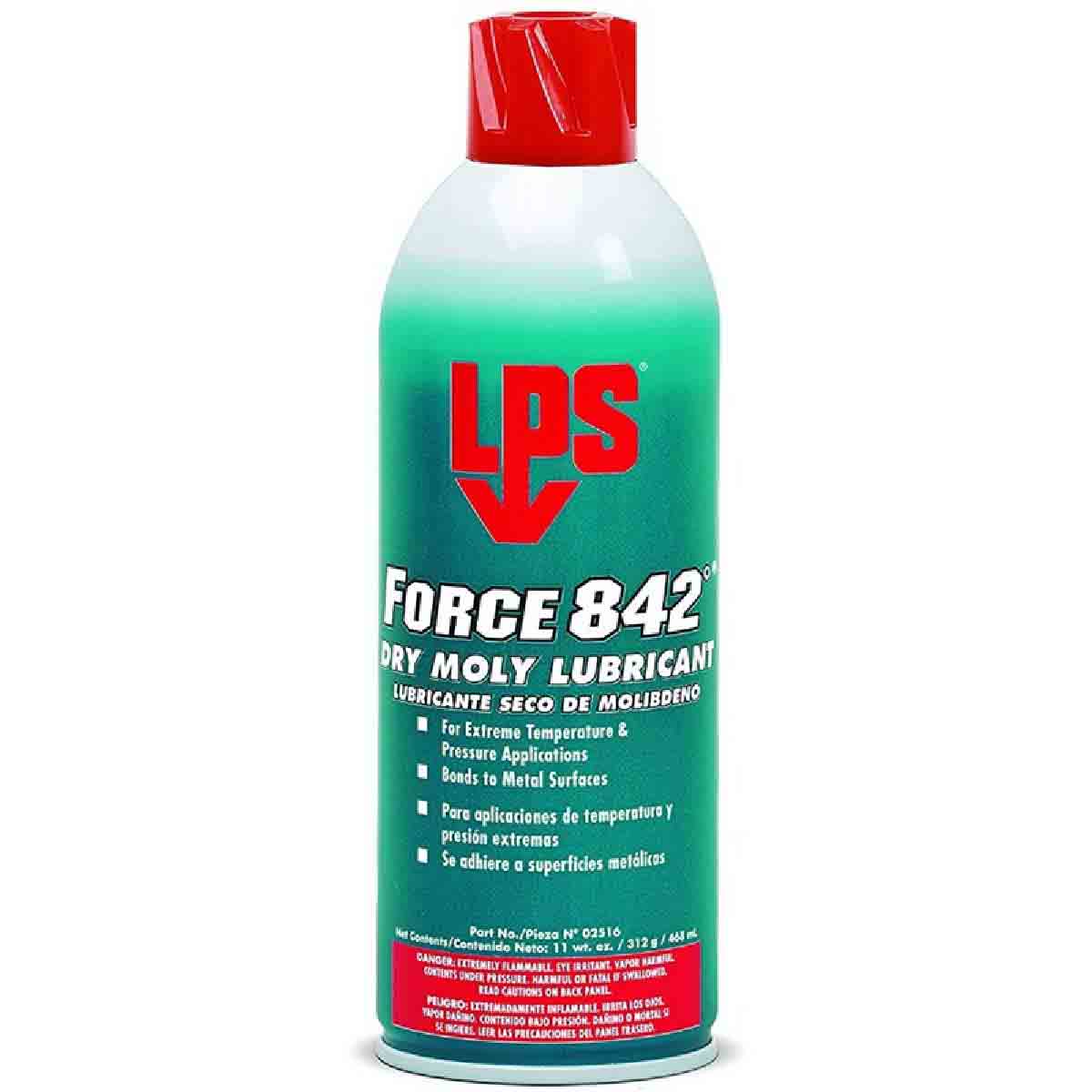 LPS FORCE 842 Dry Moly Lubricant 11oz