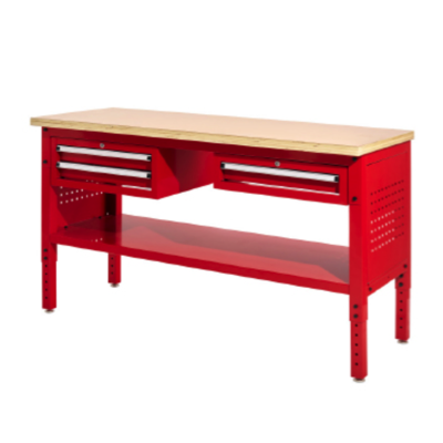 M10 WB03 Heavy Duty Work Bench With Wooden Top With 3 Drawers LOAD 1000KG
