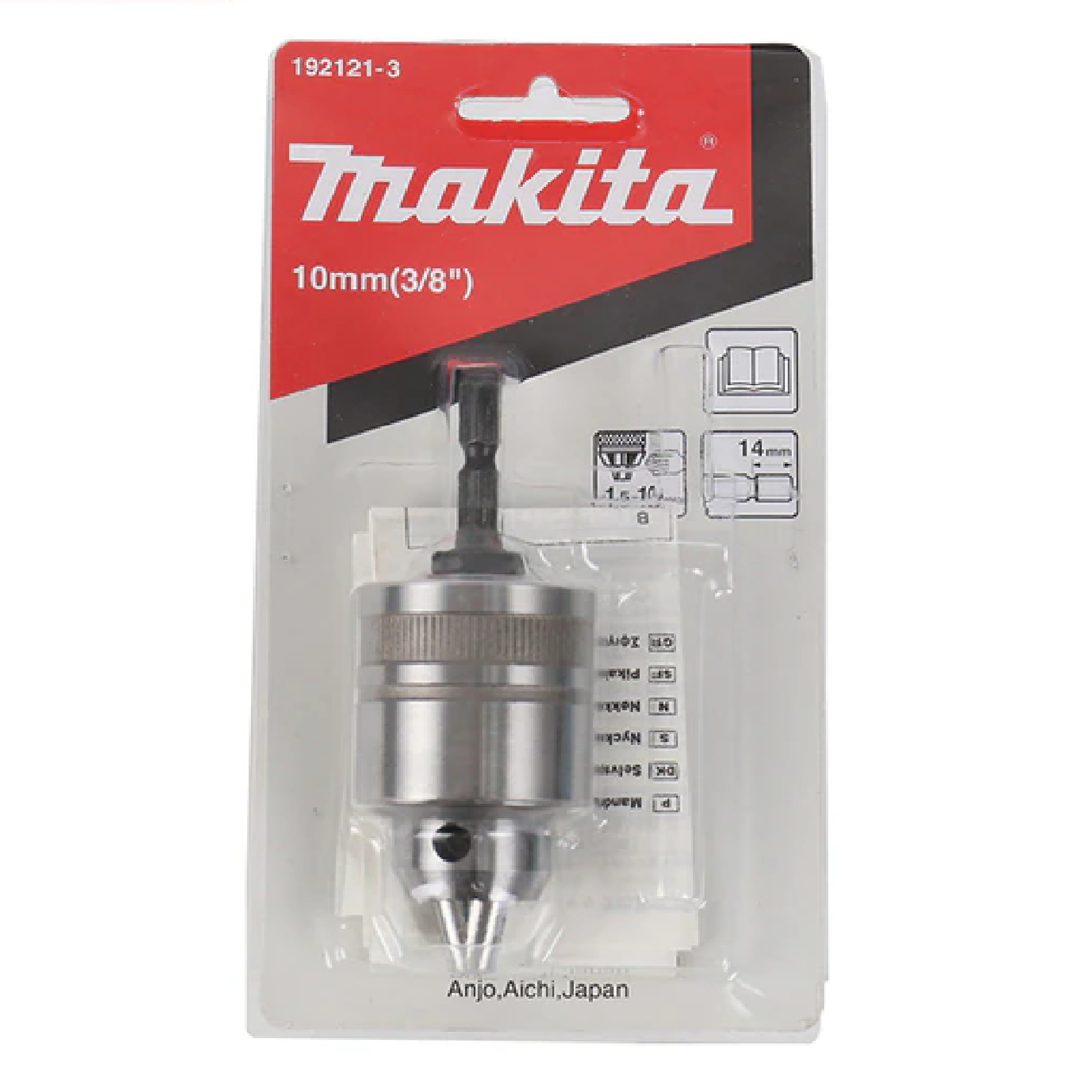 Makita 192121-3 Drill Chuck 10MM 1/4 HEX SHANK Keyless PREMIUM