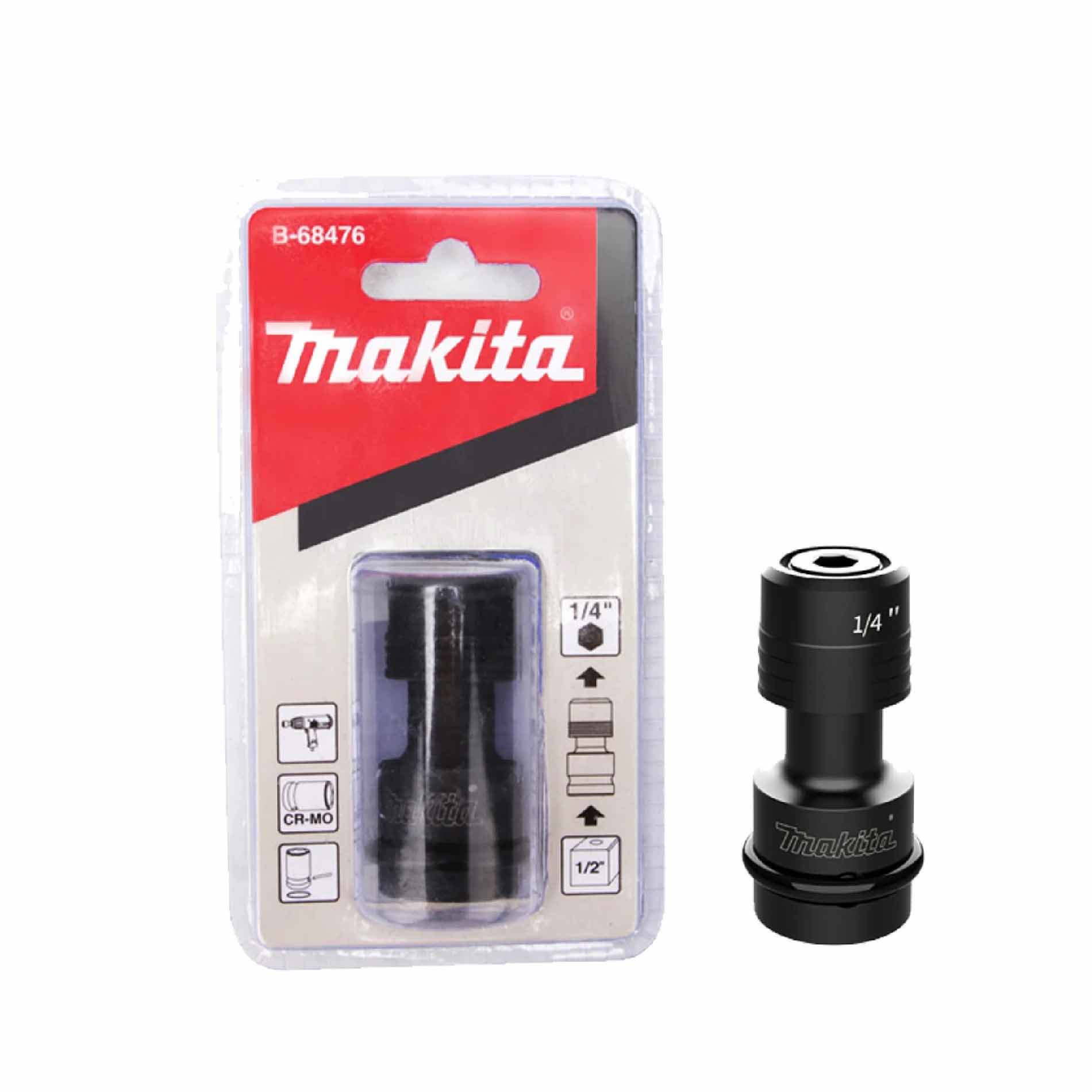 Makita B-68476 1/2 Square Drive X 1/4 Hex Bit Converter