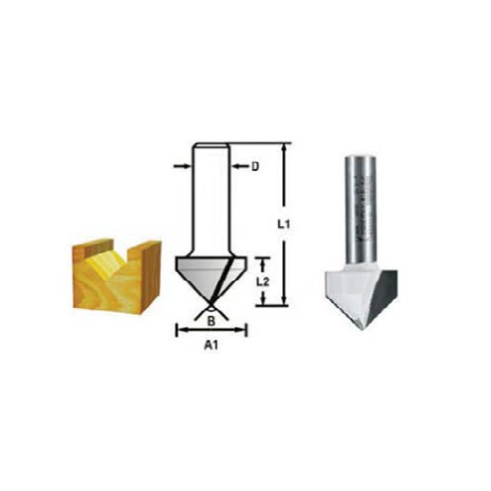 Makita D-49373 V GROOVE BIT 1/4