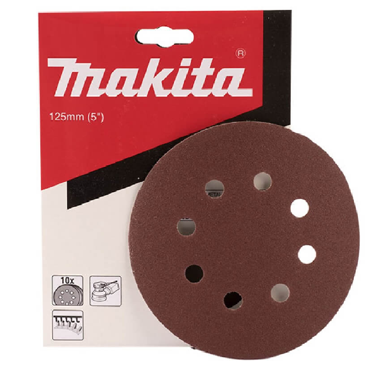 Makita D-54162 HOOK & LOOP (Velcro Back) 5