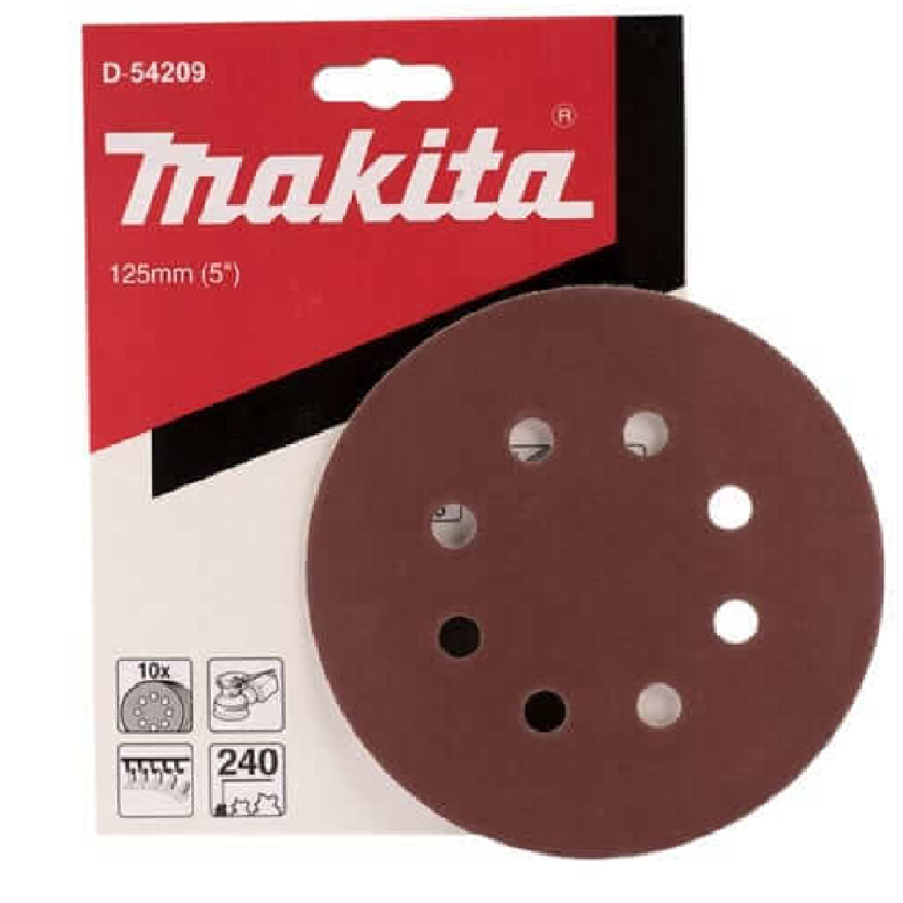 Makita D-54209 HOOK & LOOP (Velcro Back) 5