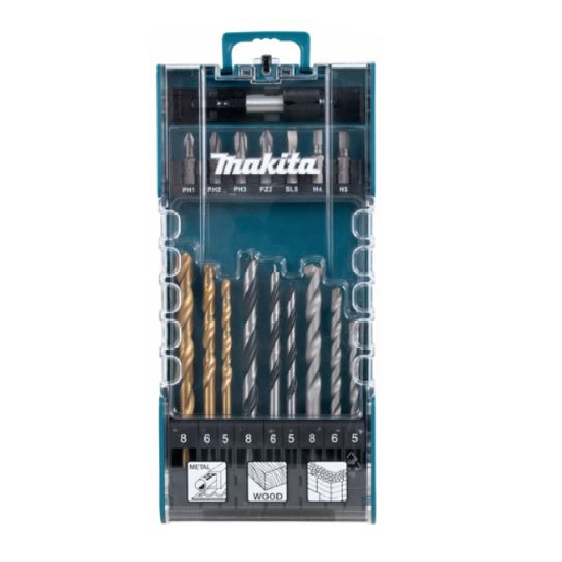 Makita D-77207, 17PC Drill & Screw Bit Set