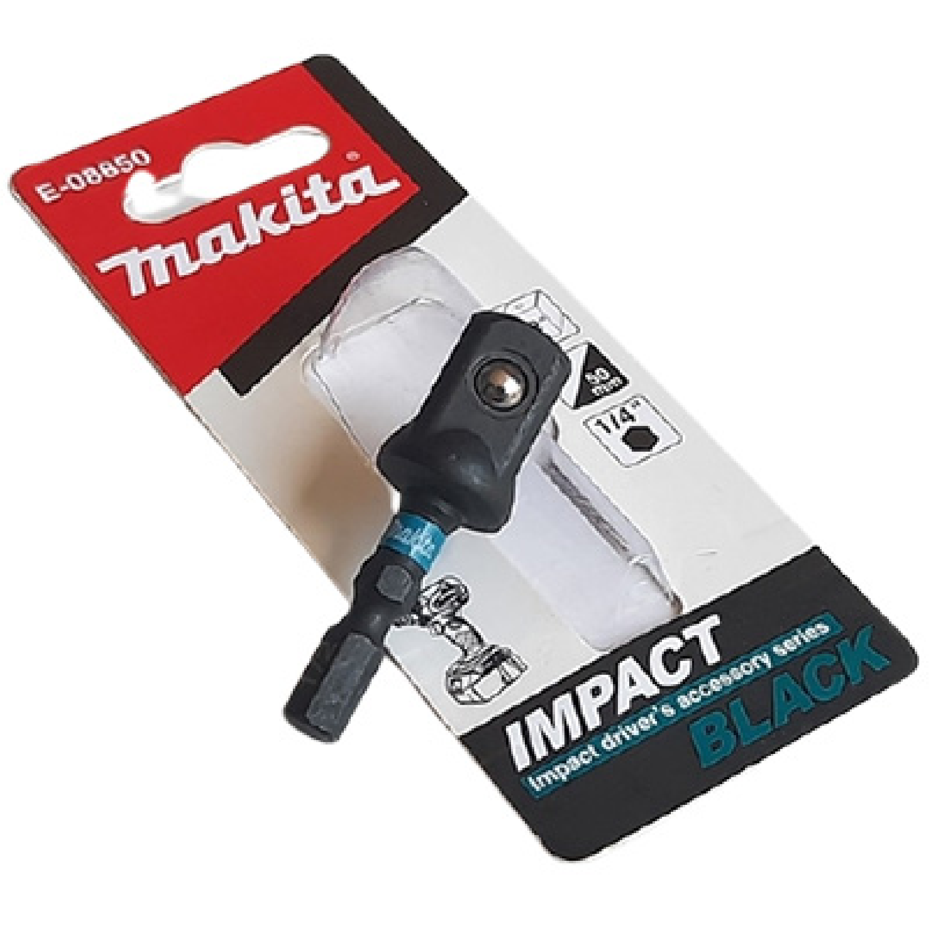 Makita E-08850 IMPACT 1/2 DR Driver Adapter 1/4 HEX SHANK