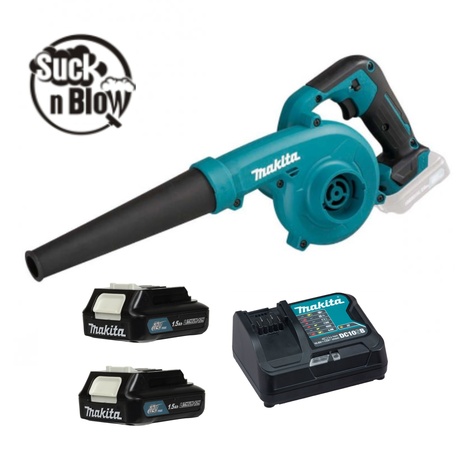 Makita UB100DWYE 2 X 12V 1.5AH LI-ION Cordless Blower