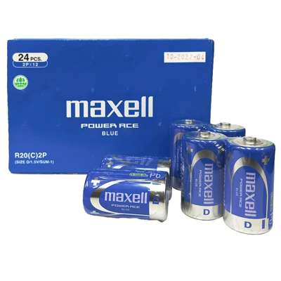 MAXELL D-SIZE Super Power Ace BATTERIES LOW COST