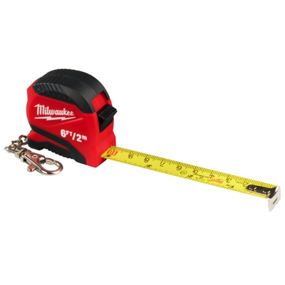 MILWAUKEE 2M/6FT Measuring Tape With Keychain 48-22-1706