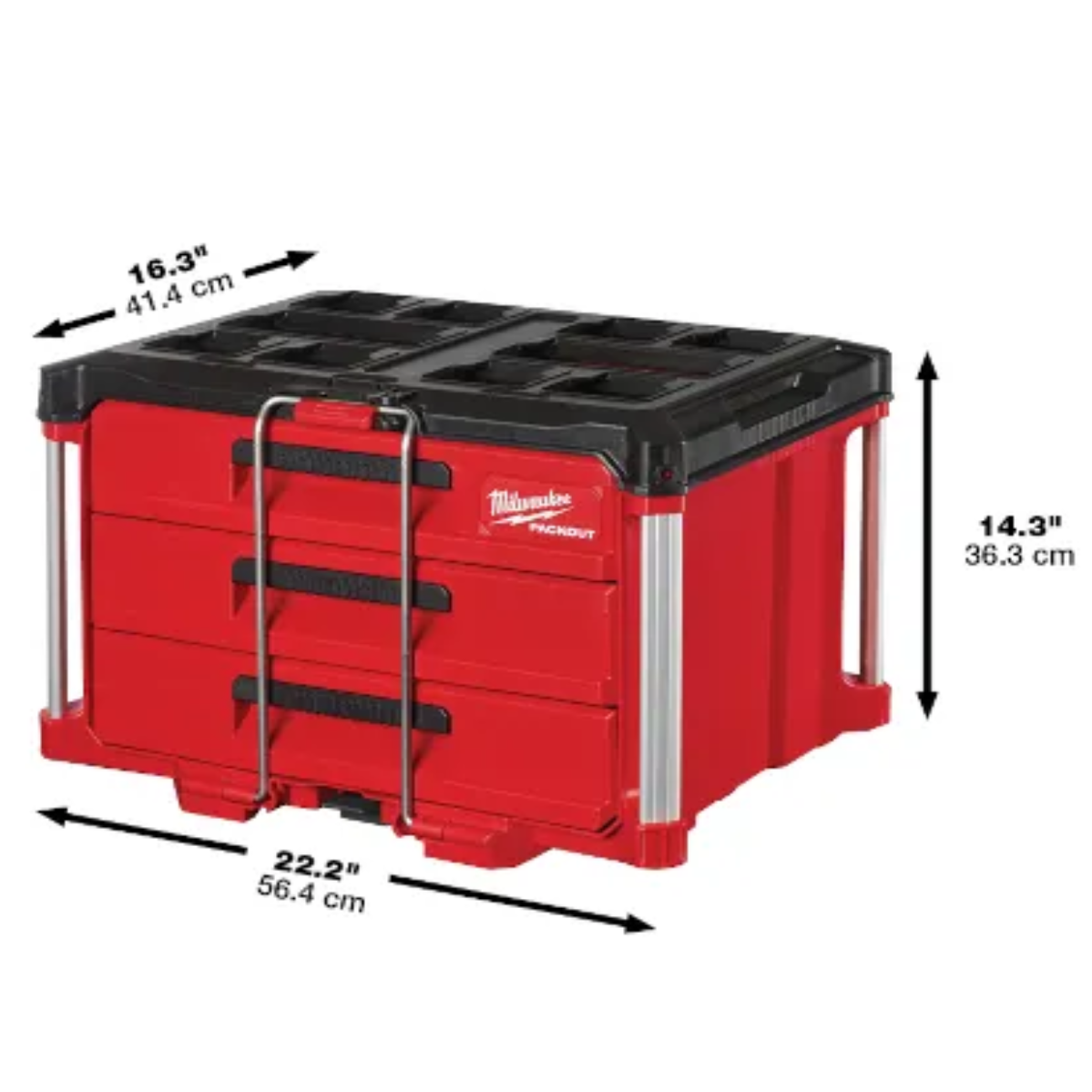 MILWAUKEE PACKOUT 3-DRAWER Tool Box 48-22-8443