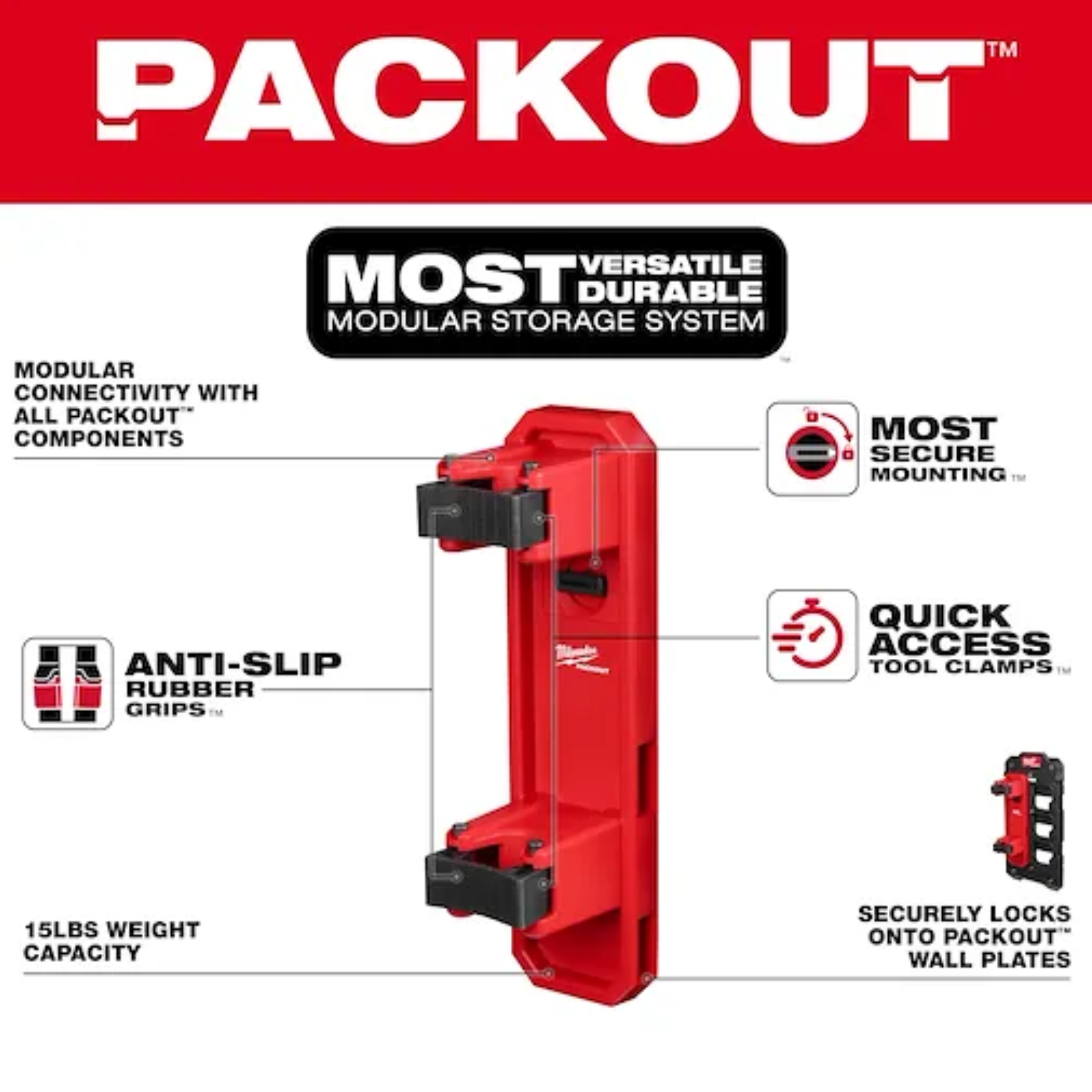 MILWAUKEE PACKOUT Long Handle Grabber 48-22-8348
