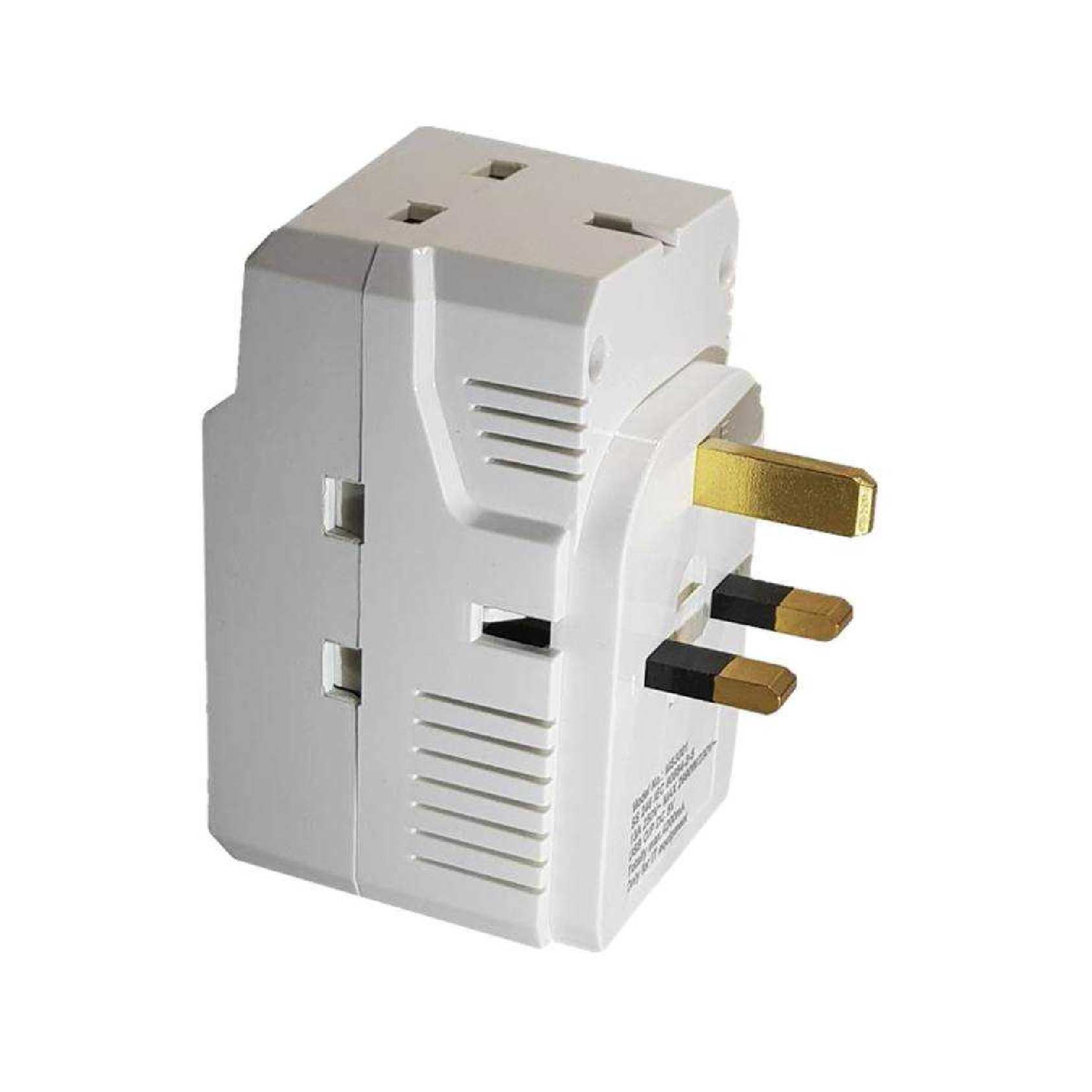 Morries 3-WAY ADAPTOR With SWITCH Plus 3 USB PORT (4.2A) MS3001