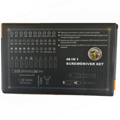 MULTI-FUNCTIONAL 48-IN-1 Screwdriver & Socket Set 9809