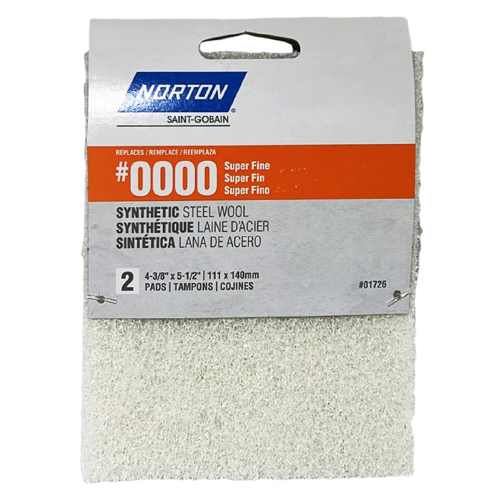 Norton Abrasives Synthetic Non-Woven Super Fine Sanding Hand Pad 7660701726