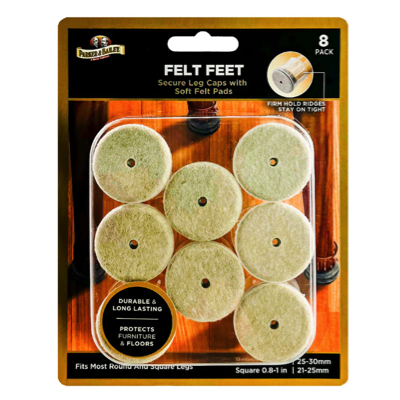 PARKER & BAILEY Flexible Felt Feet Caps 8PC/PACK PB-295475