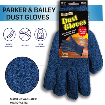 PARKER & BAILEY Micro Fabric Dust Gloves PAIR PB-742085