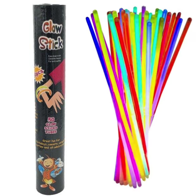 PARTY TYPE FLUORESCENT COLOURS LIGHT STICK 50PC/PACK