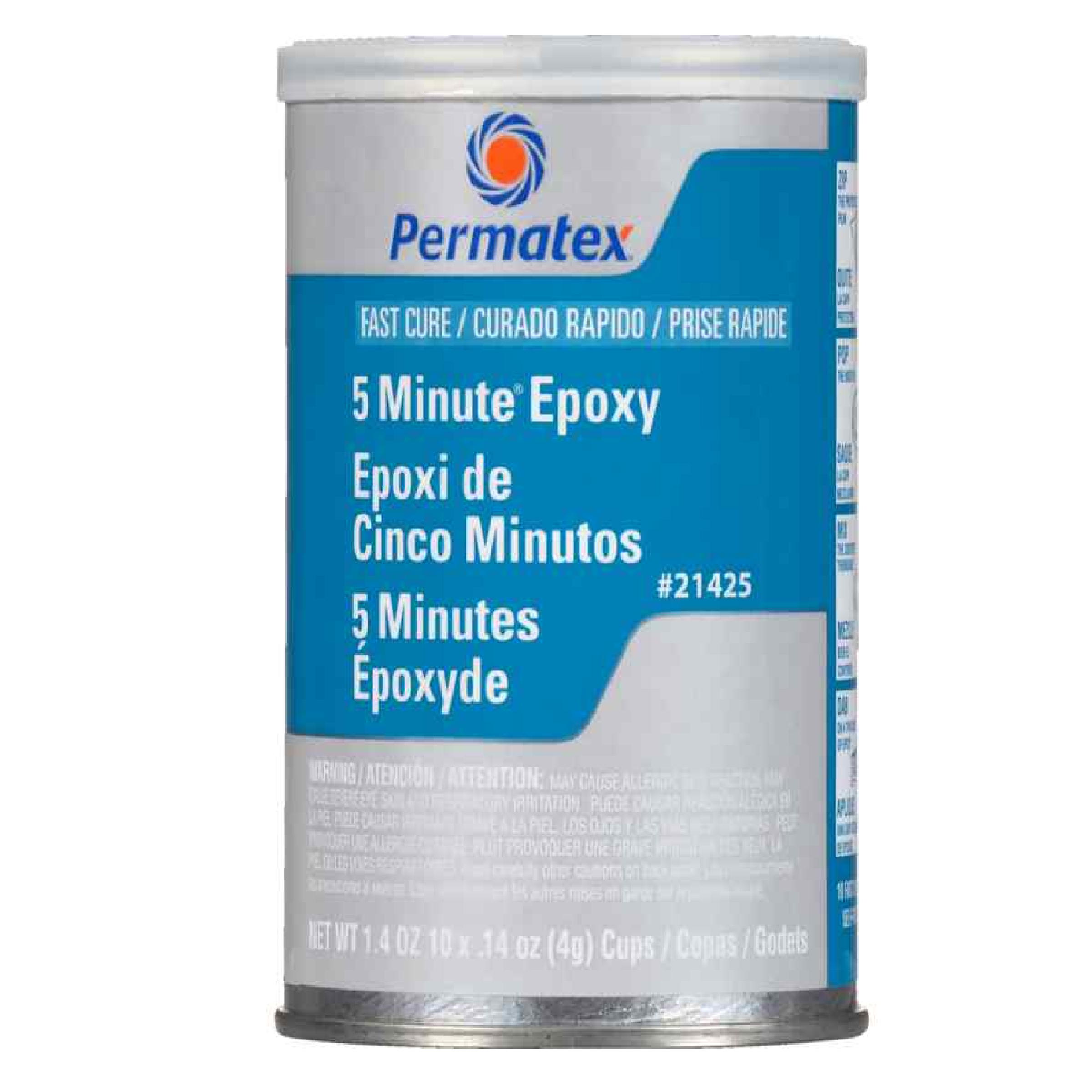 Permatex 21425 Fast Cure Epoxy 2 COMPONENTS (10 X 4g)