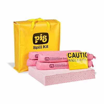 PIG HazMat Spill Kit in High-Visibility Bag