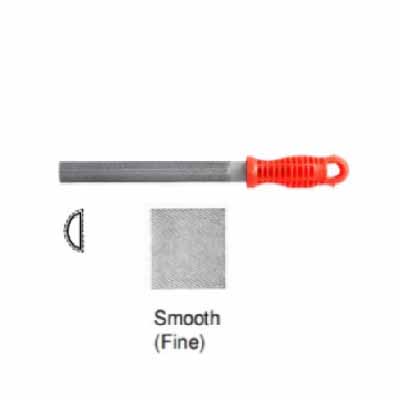 Projobber Half Round File With Handle (Smooth/Fine)
