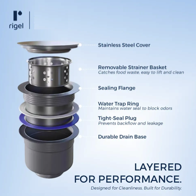 RIGEL Scratch Resistance Kitchen Sink SNK5545SB-250-LINEN HEXASHIELD