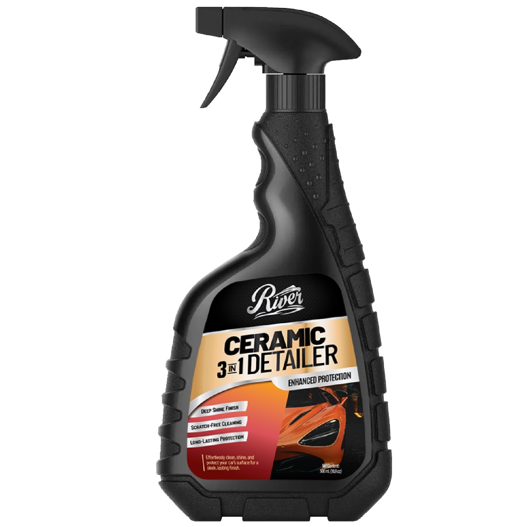 River Automotive CERAMIC 3-IN-1 DETAILER Deep Cleaner Spray 500ML (LONG LASTING PROTECTION)
