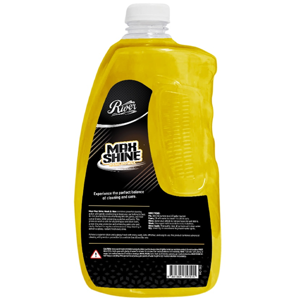 River MAX SHINE WASH & WAX Car Shampoo 1.89L GOLD