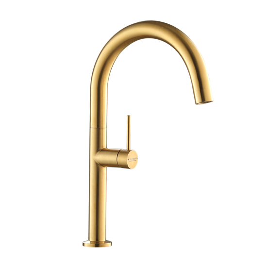 Rubine INOX Kitchen Sink MIXER Tap HOT & COLD CLASSIC GOLD INOX 7743 GD