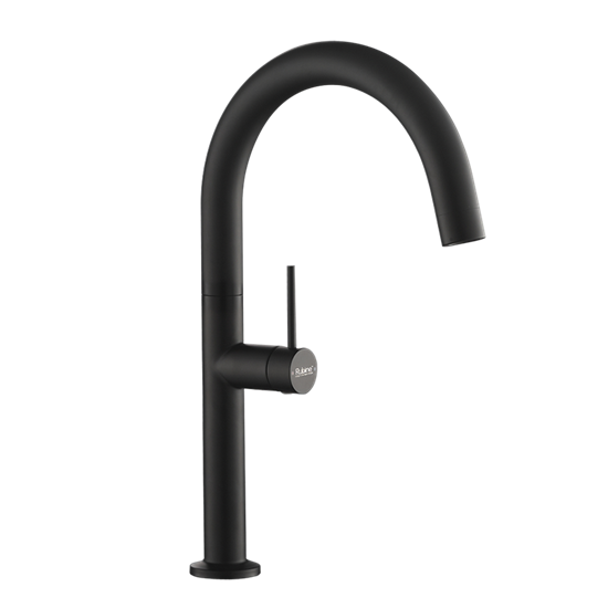 Rubine INOX Kitchen Sink MIXER Tap HOT & COLD MATT BLACK INOX 7743 BK