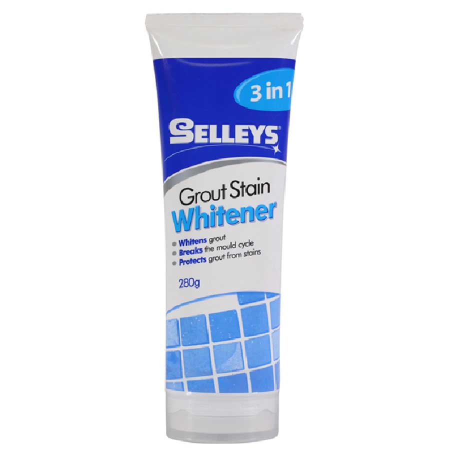 Selleys 3-IN-1 Grout Stain WHITENER 280g