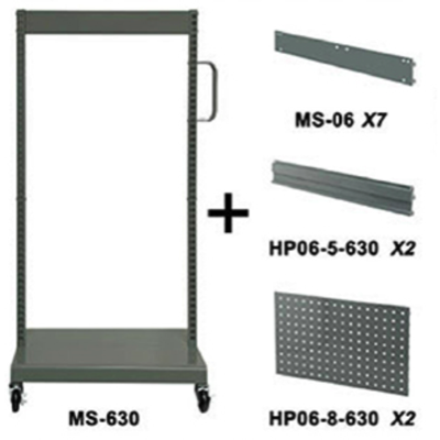 SHUTER Small Parts Storage System Mobile Stand Cart MS-2M202