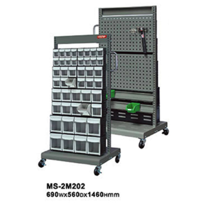 SHUTER Small Parts Storage System Mobile Stand Cart MS-2M202