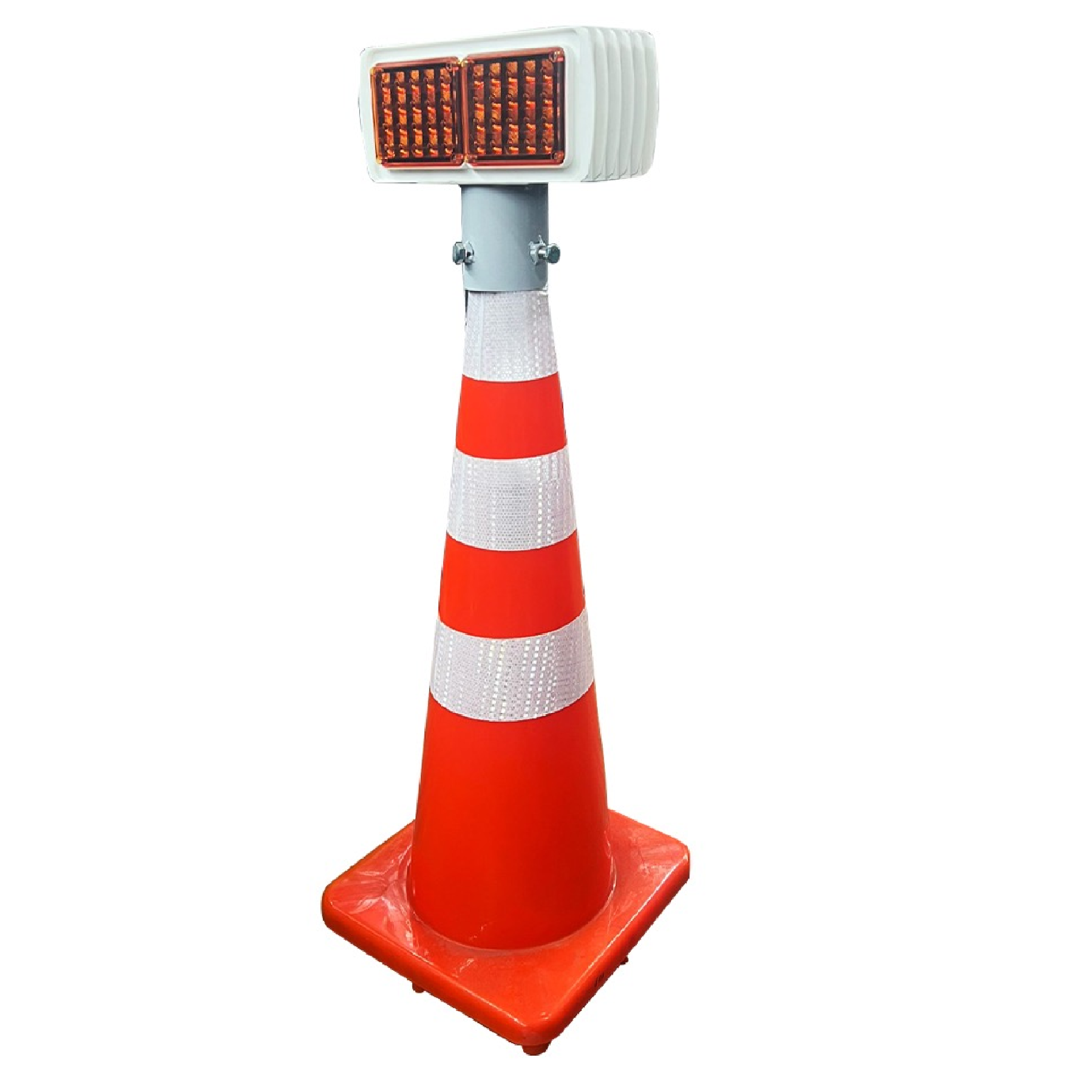 SOLAR LED Warning Light (Yellow) For Safety Cones