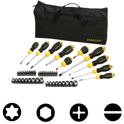 STANLEY 48PC SCREWDRIVER KIT WITH BAG STHT0-70887