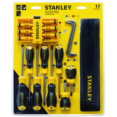 STANLEY COMFORT GRIP 17PC SCREWDRIVER SET STMT65616-LA