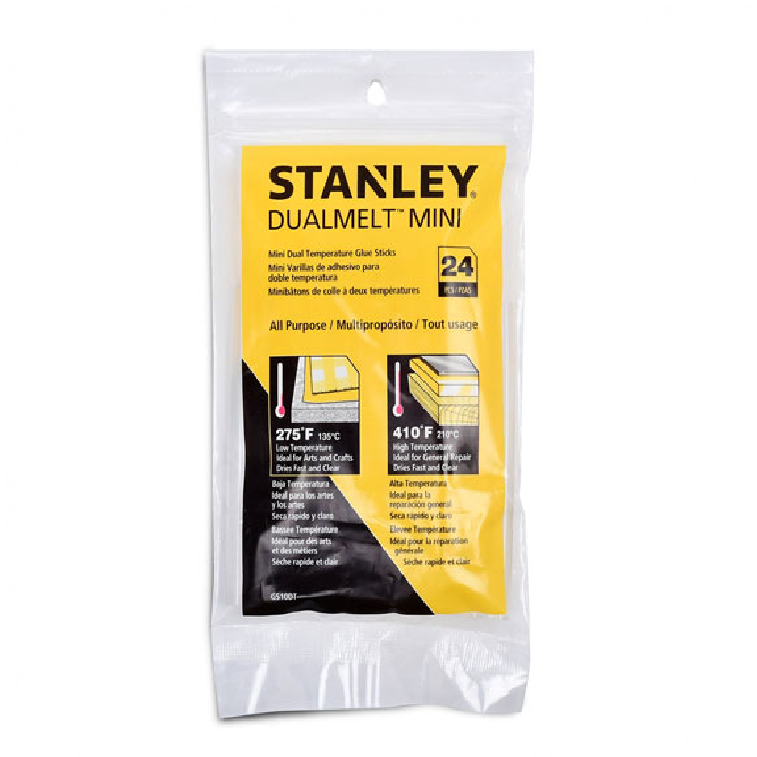 STANLEY DUALMELT Mini Glue Sticks 24PC/PACK GS10DT
