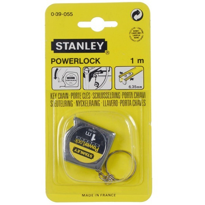 STANLEY Key Ring POWERLOCK Pocket Measuring Tape 1M 39-055